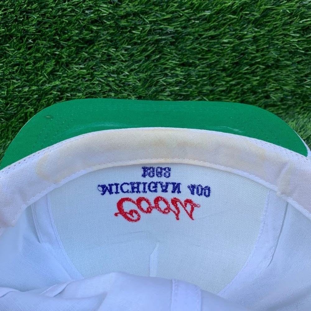 Vintage Yupoong NASCAR 400 Michigan International Speedway Snapback Hat White - Picture 9 of 9